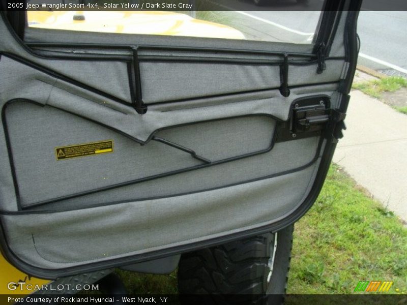 Solar Yellow / Dark Slate Gray 2005 Jeep Wrangler Sport 4x4