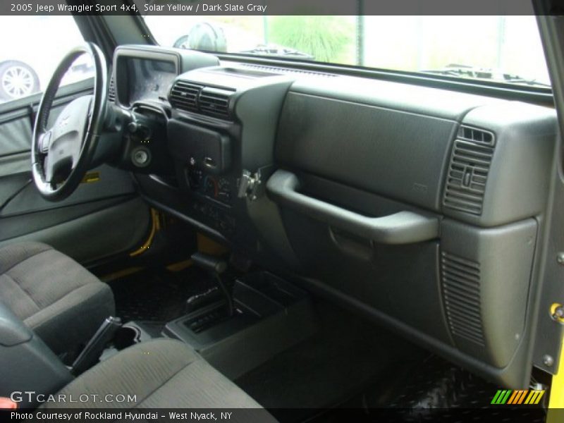 Solar Yellow / Dark Slate Gray 2005 Jeep Wrangler Sport 4x4