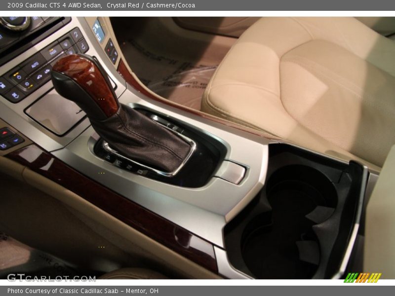 Crystal Red / Cashmere/Cocoa 2009 Cadillac CTS 4 AWD Sedan