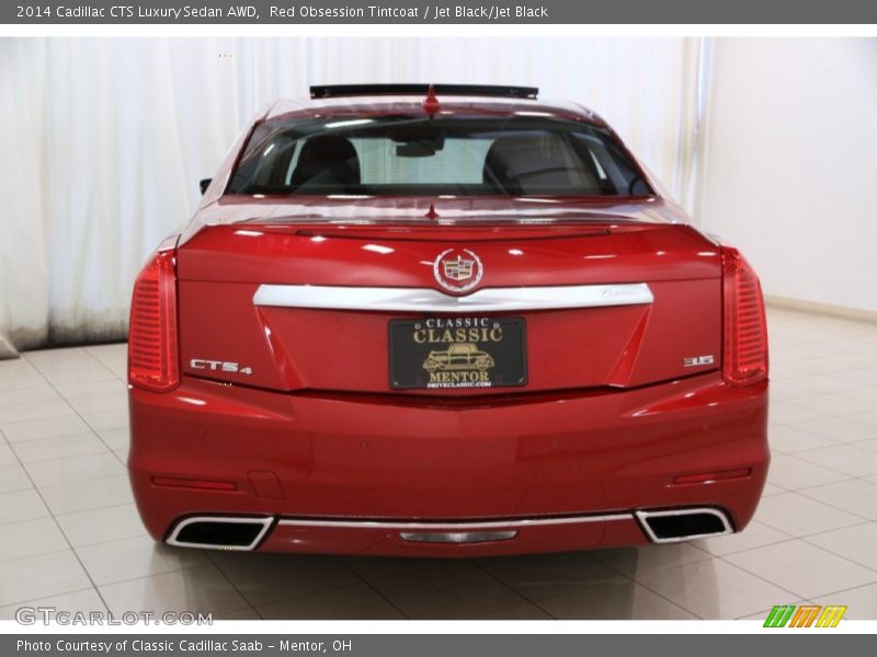 Red Obsession Tintcoat / Jet Black/Jet Black 2014 Cadillac CTS Luxury Sedan AWD