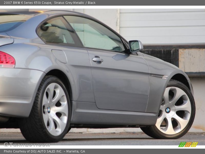 Stratus Grey Metallic / Black 2007 BMW 6 Series 650i Coupe