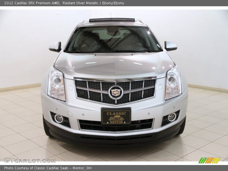 Radiant Silver Metallic / Ebony/Ebony 2012 Cadillac SRX Premium AWD