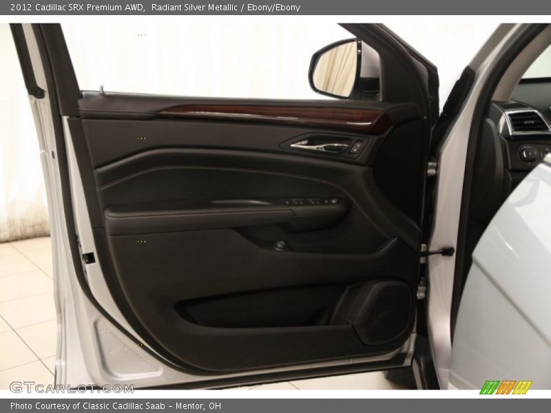 Radiant Silver Metallic / Ebony/Ebony 2012 Cadillac SRX Premium AWD