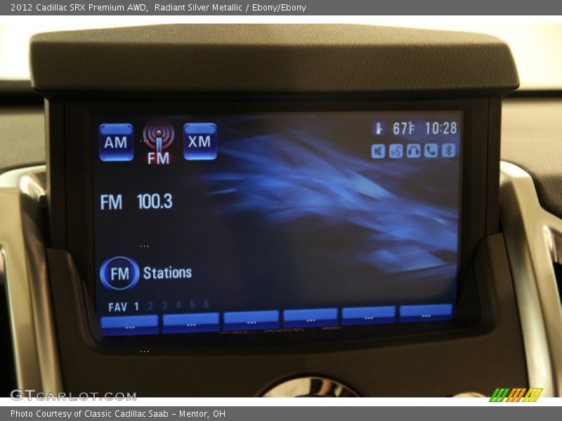 Radiant Silver Metallic / Ebony/Ebony 2012 Cadillac SRX Premium AWD