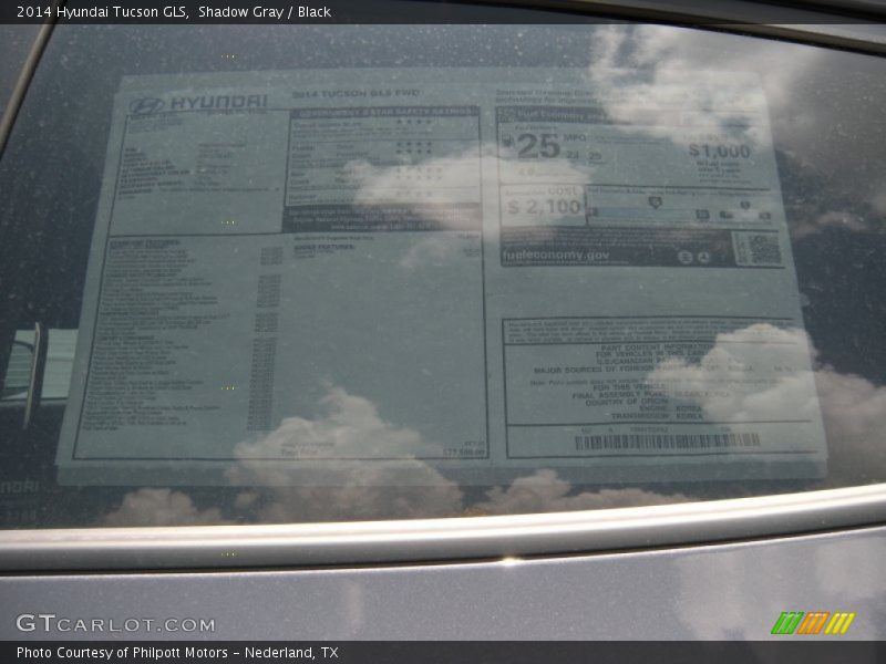 Shadow Gray / Black 2014 Hyundai Tucson GLS