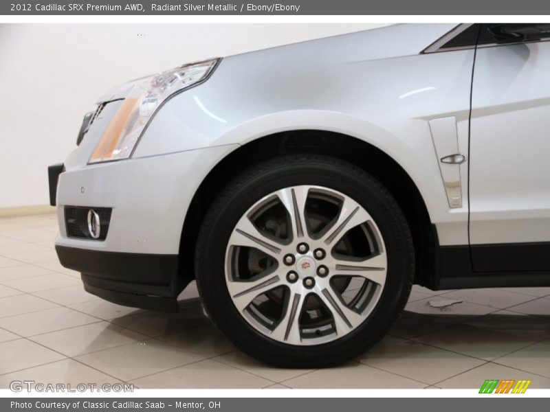 Radiant Silver Metallic / Ebony/Ebony 2012 Cadillac SRX Premium AWD