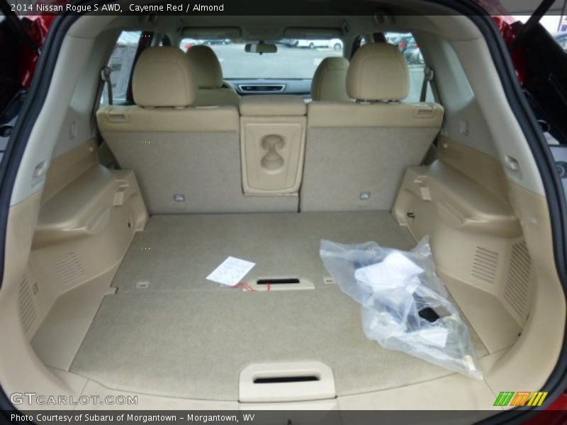 Cayenne Red / Almond 2014 Nissan Rogue S AWD