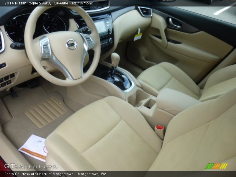 Cayenne Red / Almond 2014 Nissan Rogue S AWD
