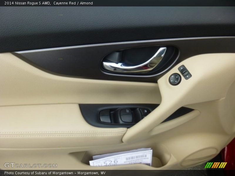 Cayenne Red / Almond 2014 Nissan Rogue S AWD