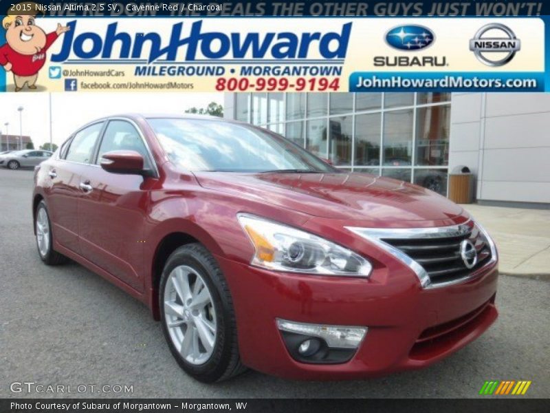 Cayenne Red / Charcoal 2015 Nissan Altima 2.5 SV