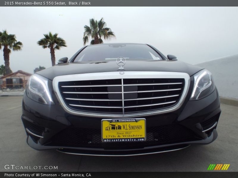 Black / Black 2015 Mercedes-Benz S 550 Sedan