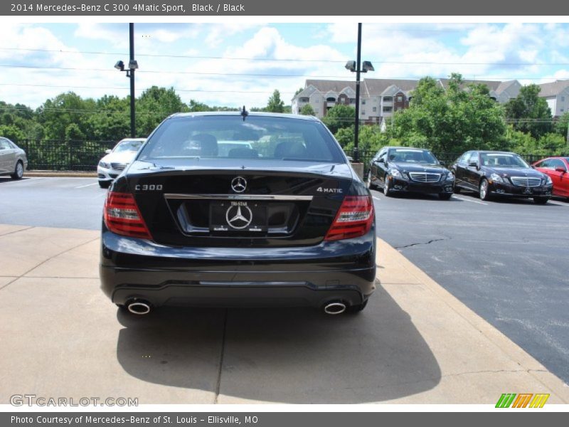 Black / Black 2014 Mercedes-Benz C 300 4Matic Sport