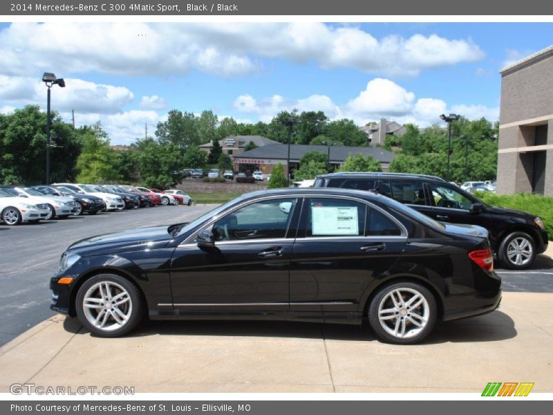 Black / Black 2014 Mercedes-Benz C 300 4Matic Sport