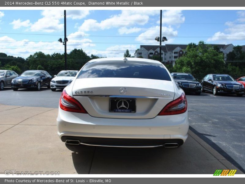 Diamond White Metallic / Black 2014 Mercedes-Benz CLS 550 4Matic Coupe