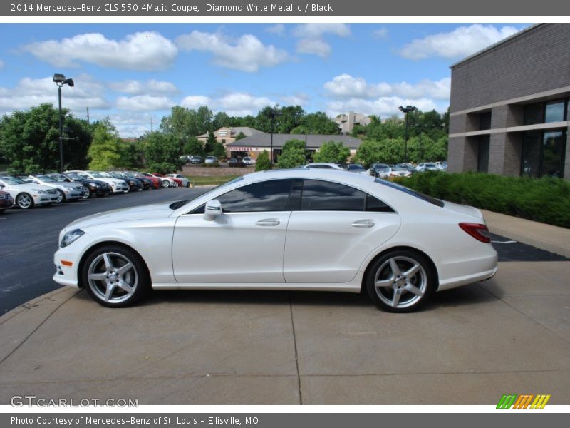 Diamond White Metallic / Black 2014 Mercedes-Benz CLS 550 4Matic Coupe