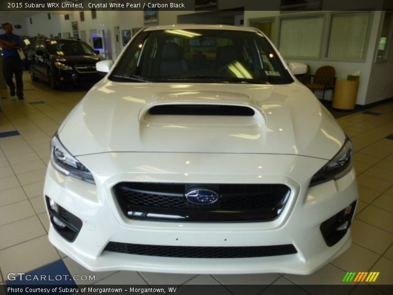 Crystal White Pearl / Carbon Black 2015 Subaru WRX Limited