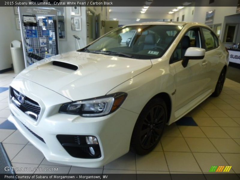 Crystal White Pearl / Carbon Black 2015 Subaru WRX Limited