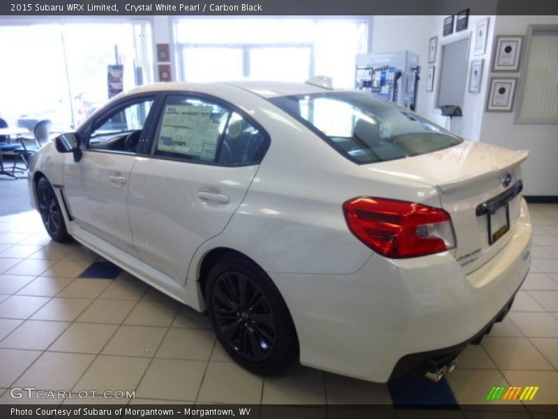 Crystal White Pearl / Carbon Black 2015 Subaru WRX Limited
