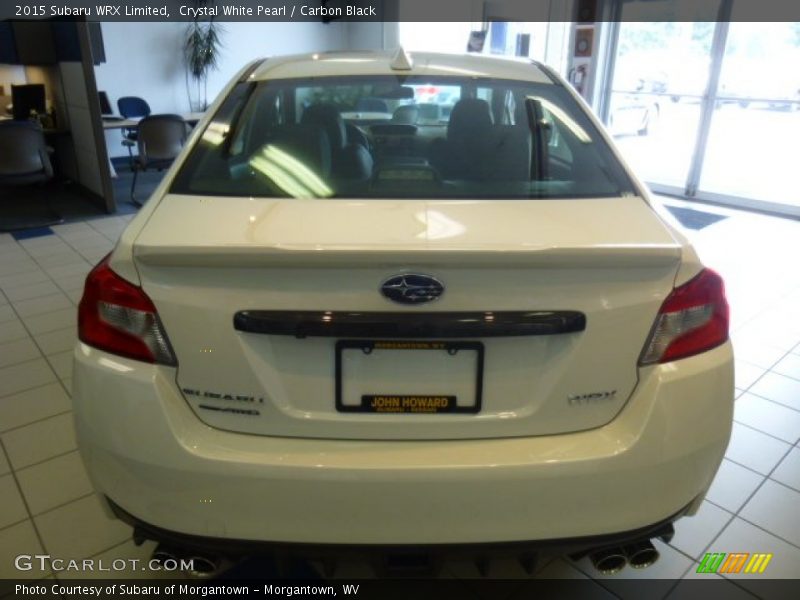 Crystal White Pearl / Carbon Black 2015 Subaru WRX Limited