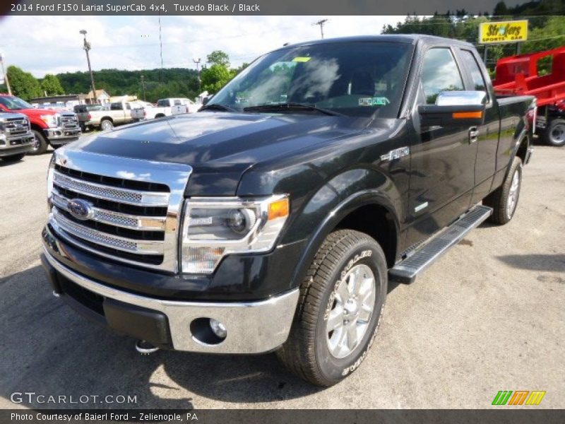 Tuxedo Black / Black 2014 Ford F150 Lariat SuperCab 4x4