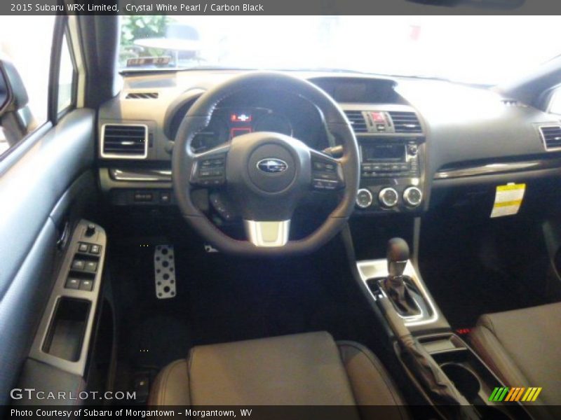 Crystal White Pearl / Carbon Black 2015 Subaru WRX Limited