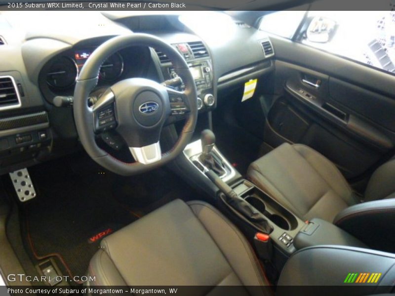 Crystal White Pearl / Carbon Black 2015 Subaru WRX Limited