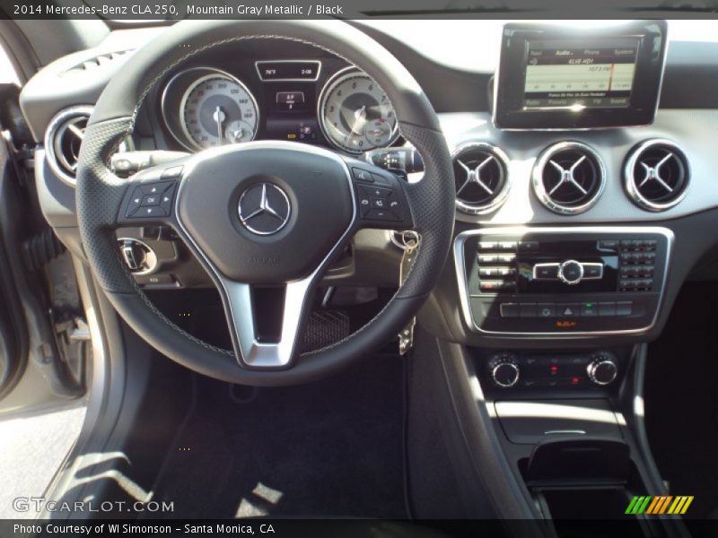 Mountain Gray Metallic / Black 2014 Mercedes-Benz CLA 250