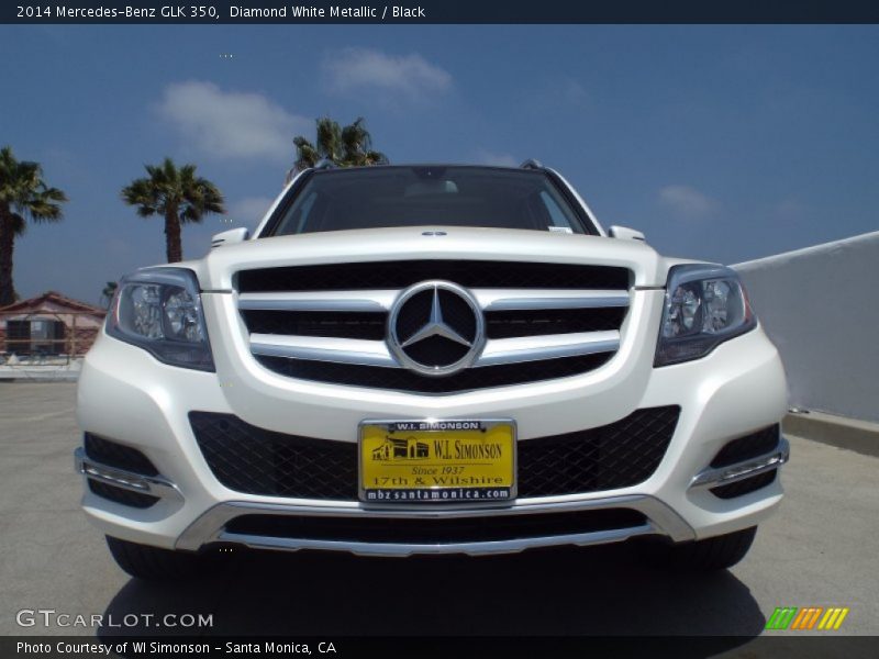 Diamond White Metallic / Black 2014 Mercedes-Benz GLK 350