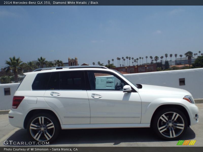 Diamond White Metallic / Black 2014 Mercedes-Benz GLK 350