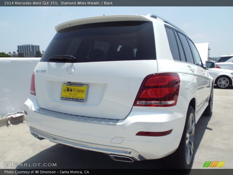 Diamond White Metallic / Black 2014 Mercedes-Benz GLK 350