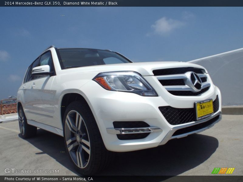 Diamond White Metallic / Black 2014 Mercedes-Benz GLK 350