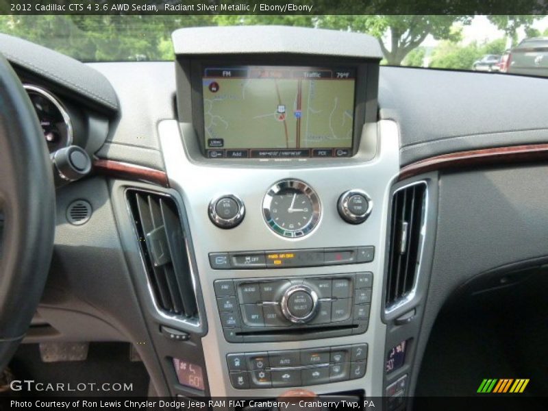 Radiant Silver Metallic / Ebony/Ebony 2012 Cadillac CTS 4 3.6 AWD Sedan