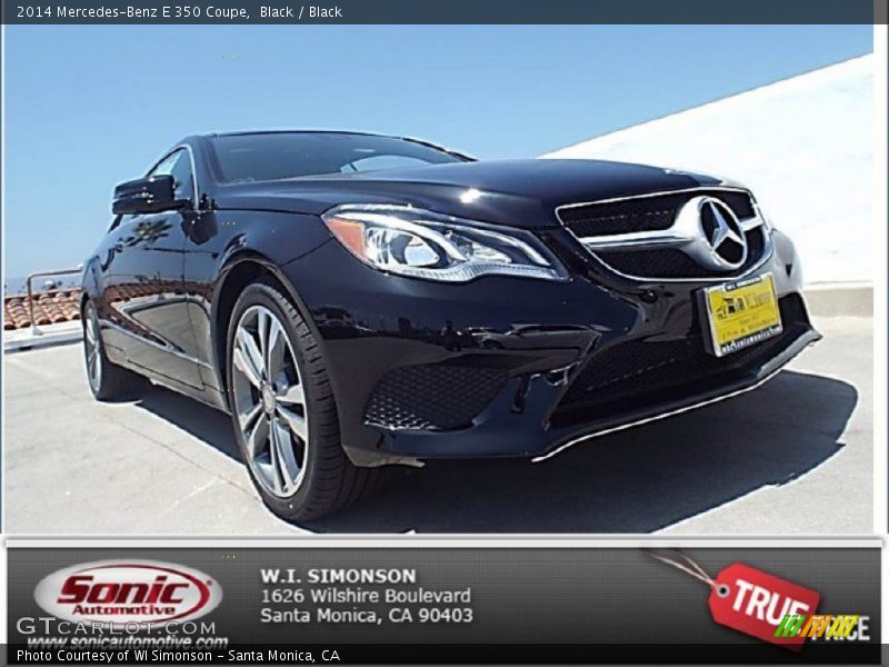 Black / Black 2014 Mercedes-Benz E 350 Coupe