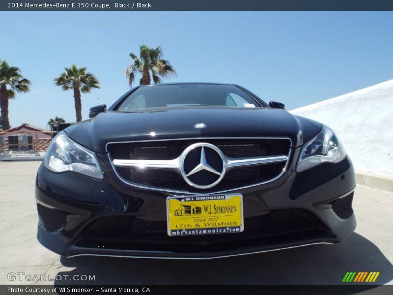 Black / Black 2014 Mercedes-Benz E 350 Coupe