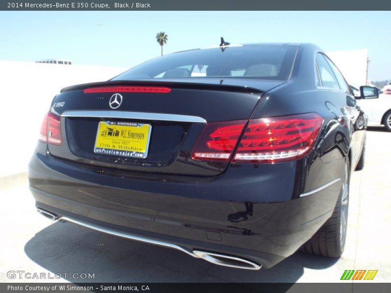 Black / Black 2014 Mercedes-Benz E 350 Coupe