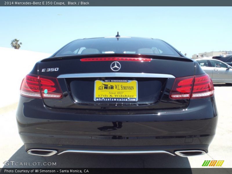 Black / Black 2014 Mercedes-Benz E 350 Coupe