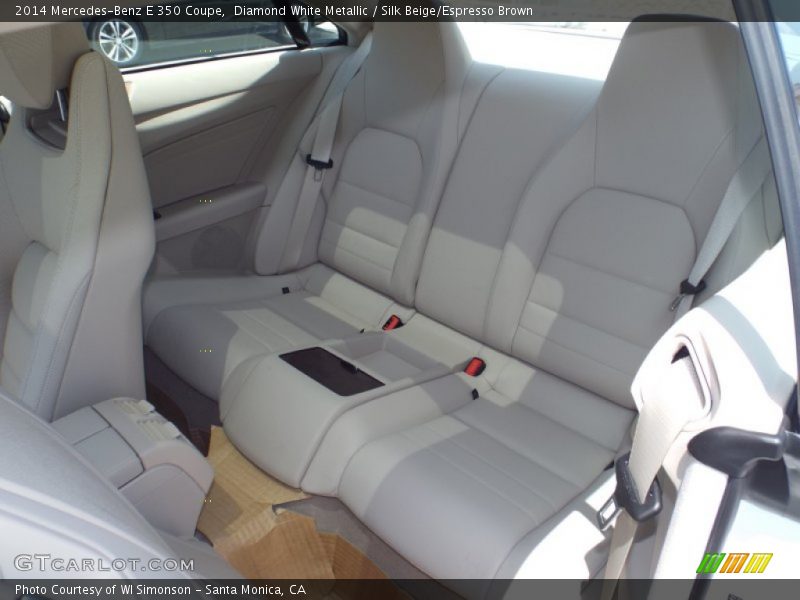 Diamond White Metallic / Silk Beige/Espresso Brown 2014 Mercedes-Benz E 350 Coupe