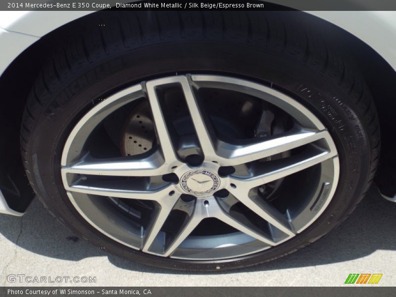 Diamond White Metallic / Silk Beige/Espresso Brown 2014 Mercedes-Benz E 350 Coupe
