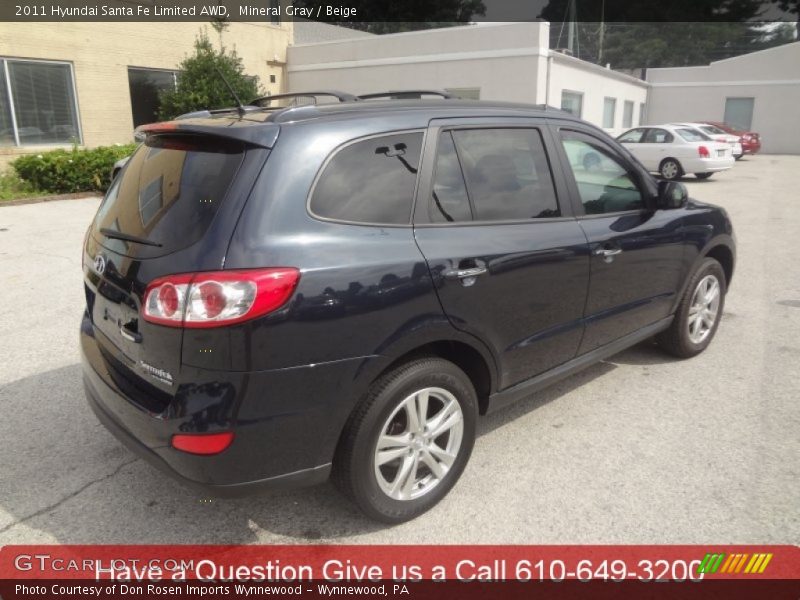 Mineral Gray / Beige 2011 Hyundai Santa Fe Limited AWD