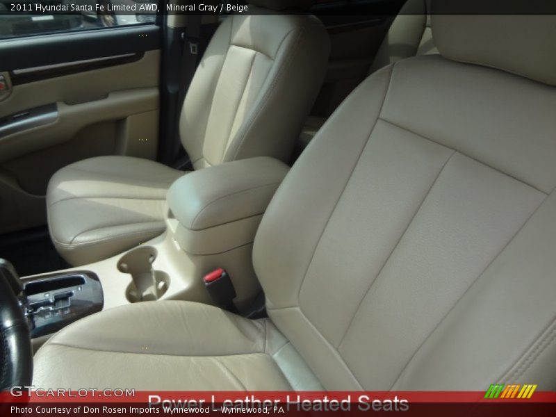 Mineral Gray / Beige 2011 Hyundai Santa Fe Limited AWD