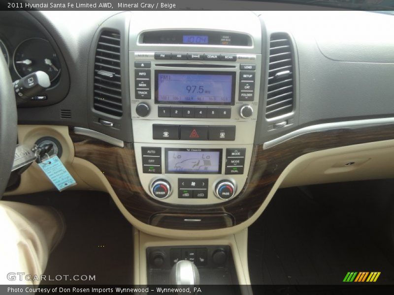 Mineral Gray / Beige 2011 Hyundai Santa Fe Limited AWD