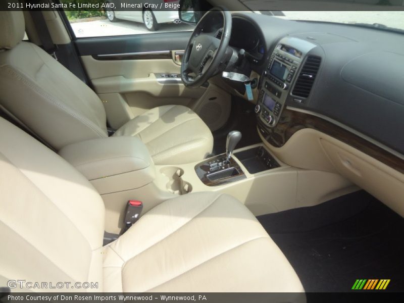Mineral Gray / Beige 2011 Hyundai Santa Fe Limited AWD