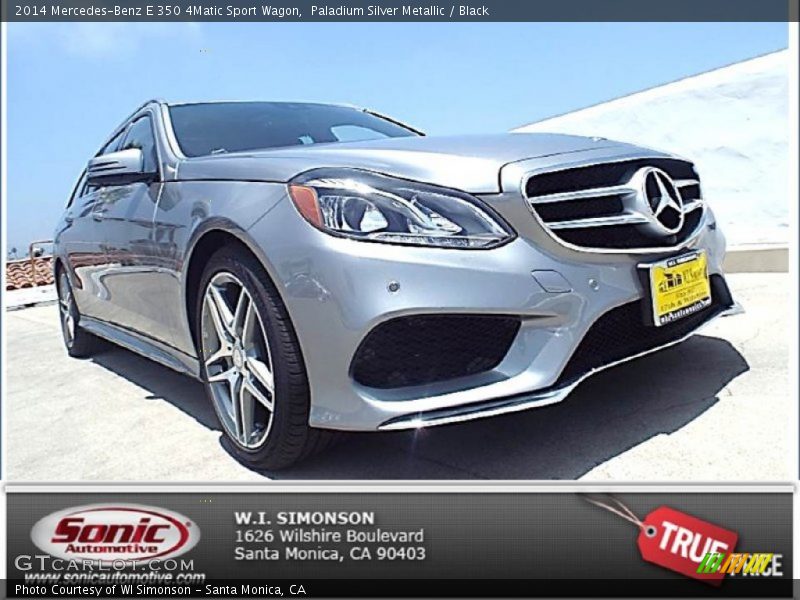 Paladium Silver Metallic / Black 2014 Mercedes-Benz E 350 4Matic Sport Wagon