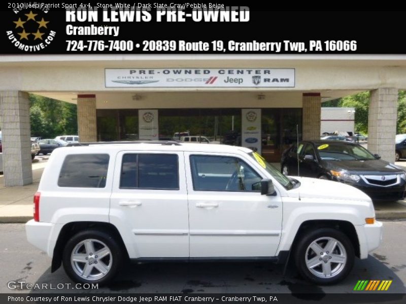 Stone White / Dark Slate Gray/Pebble Beige 2010 Jeep Patriot Sport 4x4