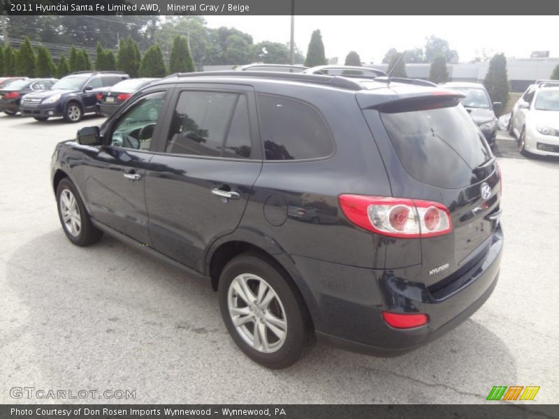 Mineral Gray / Beige 2011 Hyundai Santa Fe Limited AWD