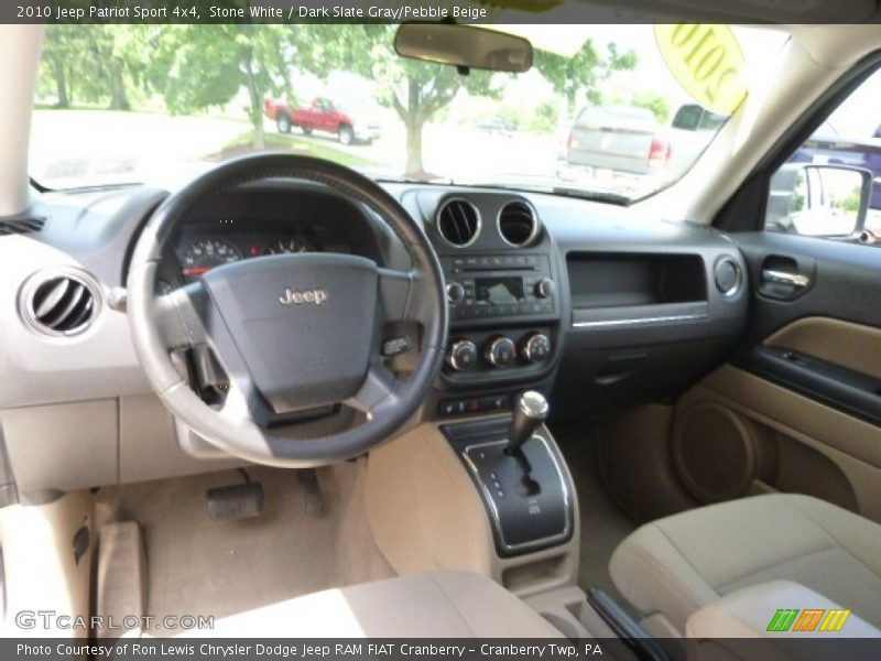 Stone White / Dark Slate Gray/Pebble Beige 2010 Jeep Patriot Sport 4x4