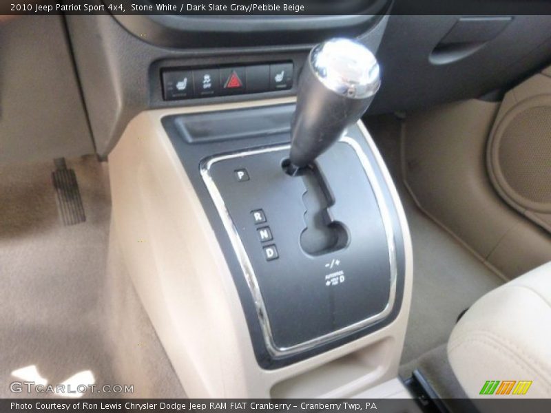 Stone White / Dark Slate Gray/Pebble Beige 2010 Jeep Patriot Sport 4x4