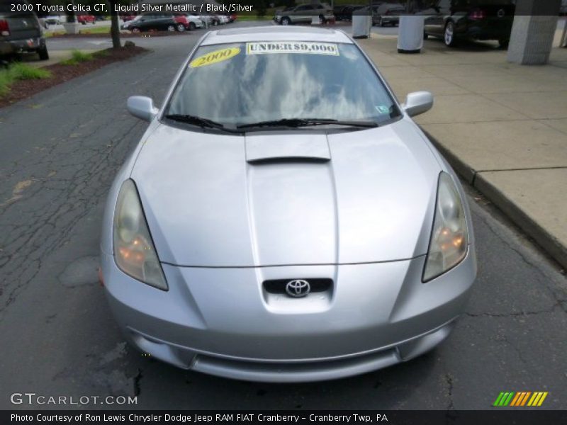 Liquid Silver Metallic / Black/Silver 2000 Toyota Celica GT