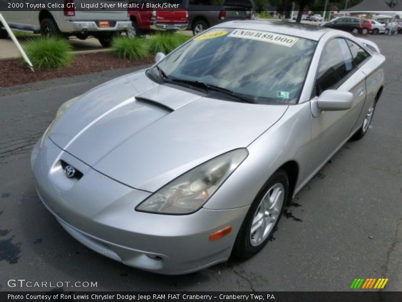 Liquid Silver Metallic / Black/Silver 2000 Toyota Celica GT