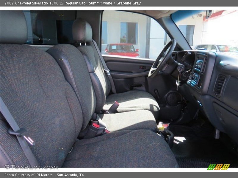 Summit White / Graphite Gray 2002 Chevrolet Silverado 1500 LS Regular Cab